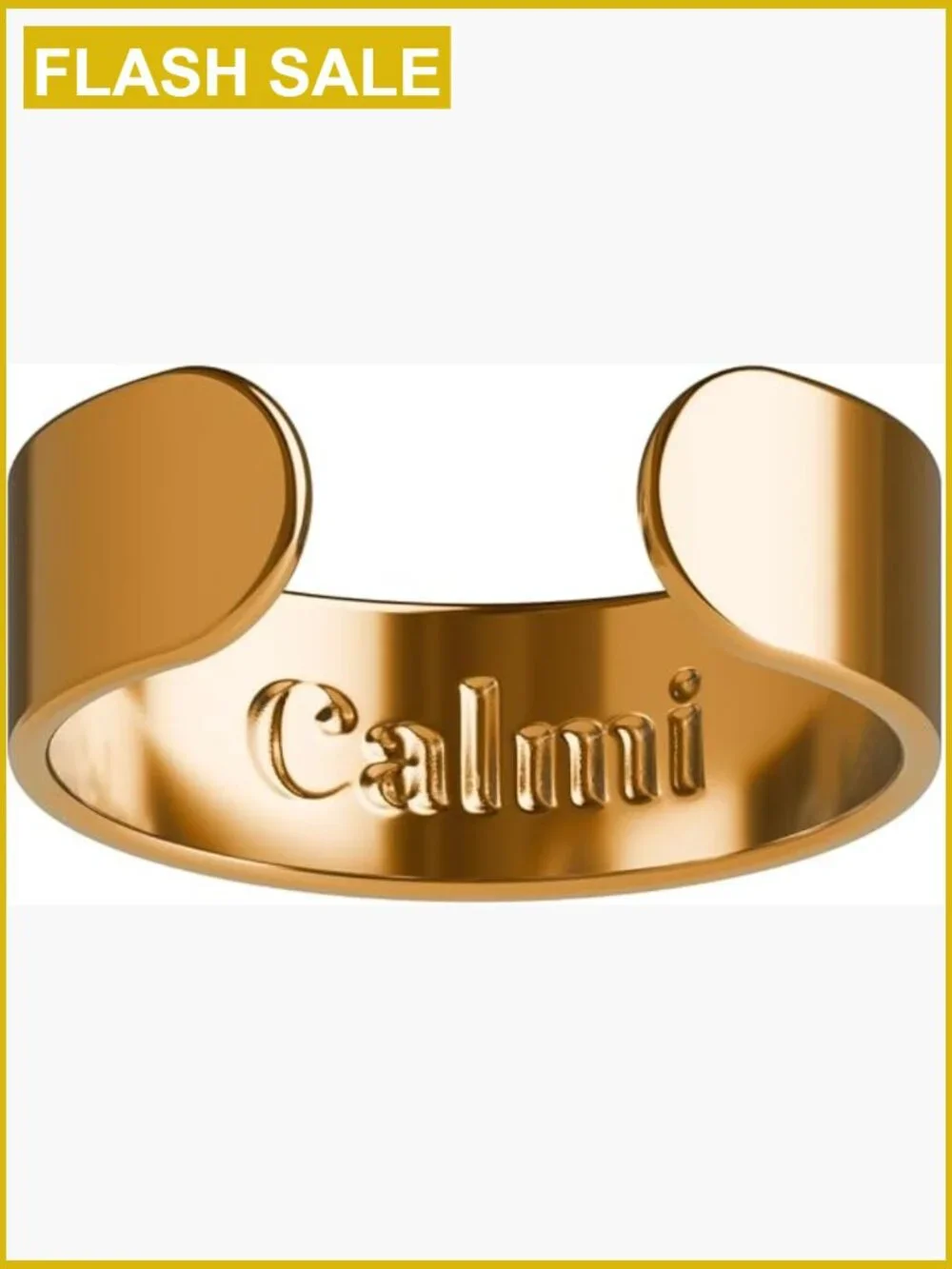 Adjustable Magnetic Wellness Ring 18K Gold Plated Stainless Steel Unisex